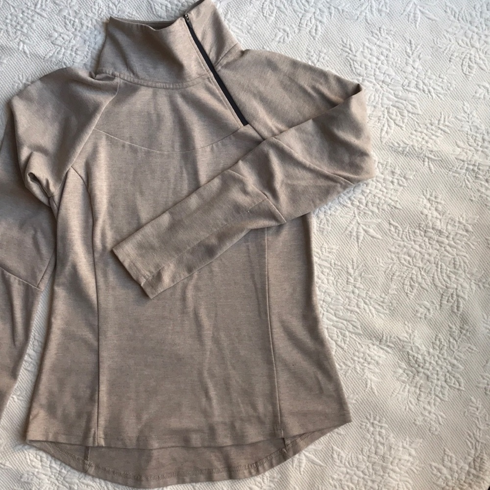 Prana asymmetrical long sleeved pullover